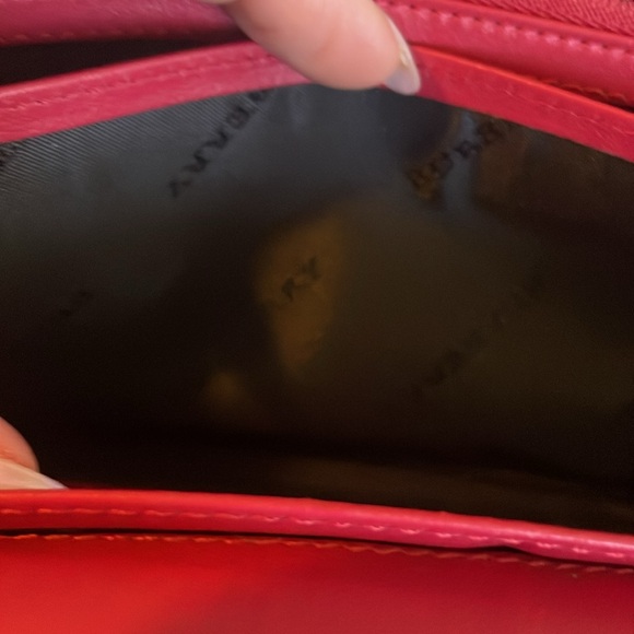 {Burberry} BURBERRY LONDON PATENT LEATHER LONG WALLET in Red - Picture 9 of 14